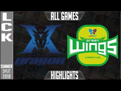 KZ vs JAG HIGHLIGHTS ALL GAMES | LCK Summer 2018 Week 4 Day 4 | King-Zone vs Jin Air FULL SERIES