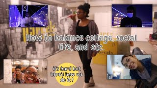 How College Students REALLY Balance College, Work, Social Life, etc. (college week in my life)w/Tips