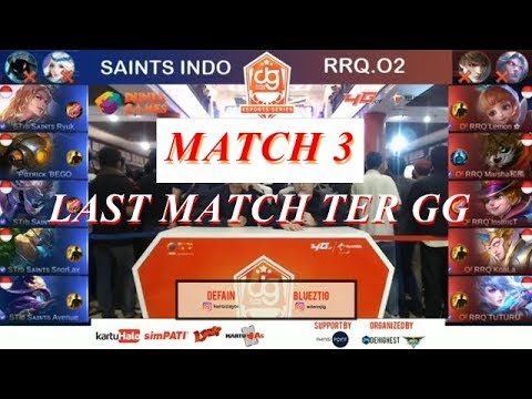 RRQ O² vs SAINT INDO Mobile Legend (Match 3 Compitition Day 3)