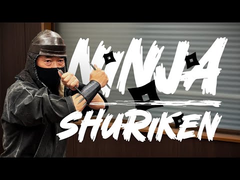 Real Ninja Shuriken - Throwing weapons technique - Bujinkan Hiroshi Nagase