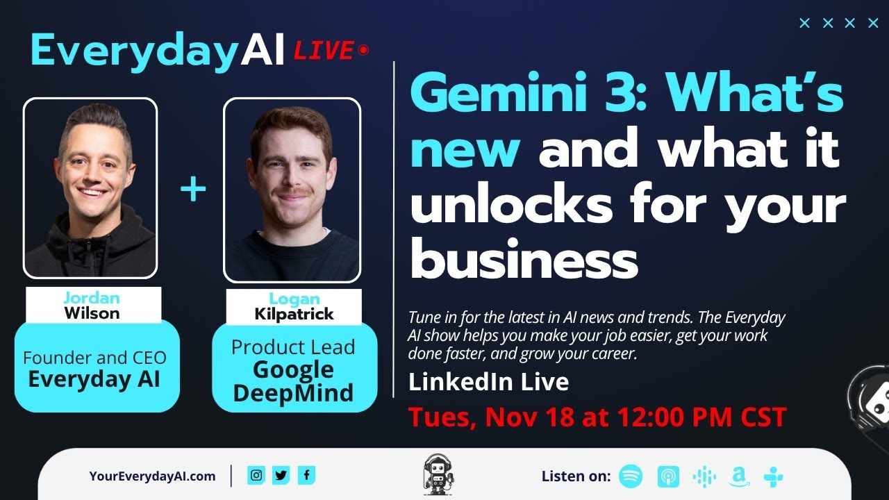 Gemini 3: What’s new and what it unlocks for your business with Google's Logan Kilpatrick