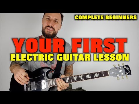 First Electric Guitar Lesson Complete Beginners