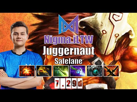 Juggernaut Safelane | Nigma.iLTW | INSANE OMNISLASH 15 KILLS | 7.29d Gameplay Highlights