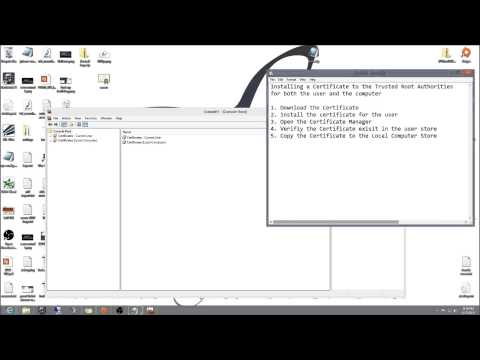 Install a non trusted Certificate to the Trusted Root ...