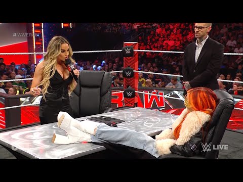 Contract Signing Between Becky Lynch and Trish Stratus - WWE RAW 22 May 2023