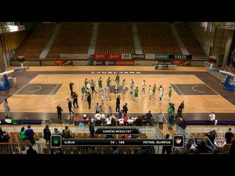 Liga NovaKBM 18/19 8.kolo ILIRIJA - PETROL OLIMPIJA