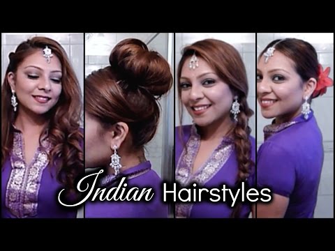 QUICK & EASY Indian Hairstyles │ Parties, Weddings, Events, Mehndi Night, ETC! │Tikka HAIRSTYLES