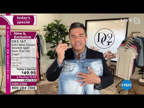 DG2 by Diane Gilman New Classic Stretch Split Hem PullOn...