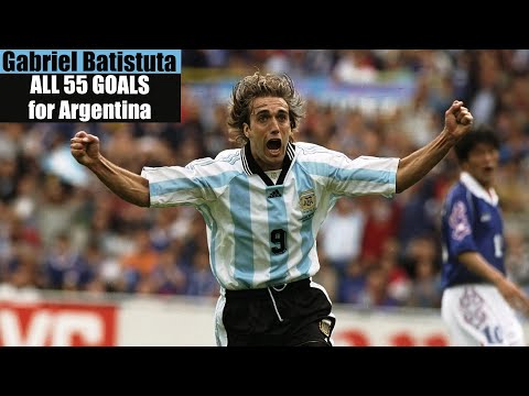 Gabriel Batistuta ◉ All 55 Goals for Argentina 🇦🇷