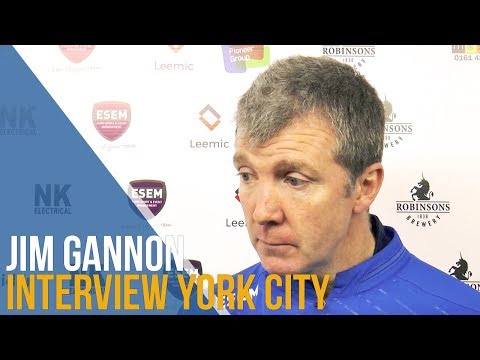 Jim Gannon Post-Match Interview - York City