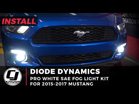 2015-2017 Mustang Install | Diode Dynamics SS3 Pro White SAE Fog Lights