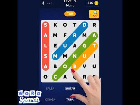 210306 Word Search 录屏广告 C05 英语 1000x1000 30p 15s Word Search Quest Puzzles竞品2