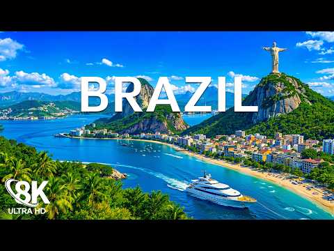 Brazil 8K | Rio de Janeiro Paradise – Christ the Redeemer, Tropical Coast & Scenic Bay