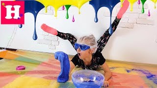 Гимнастический СЛАЙМ Челлендж // Gymnastics SLIME CHALLENGE // Экстримальный Челлендж