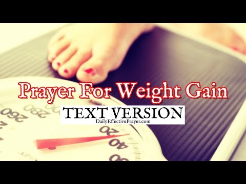 Prayer For Weight Gain (Text Version - No Sound) Video