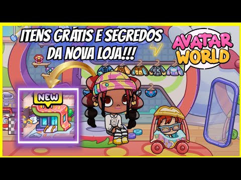 AVATAR WORLD   NOVA LOJA COM MUITOS ITENS GRÁTIS E SEGREDOS!
