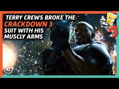 Crackdown 3: Terry Crews Broke the Suit with His Muscly Arms | E3 2017 GameSpot Show