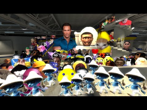 Nico's Nextbots Vs Me in Waterworld Gmod