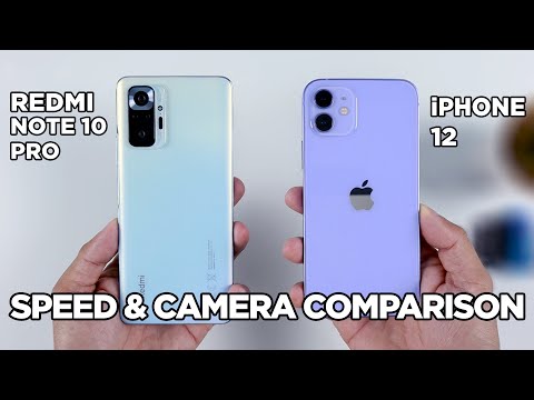 Redmi Note 10 Pro vs iPhone12 SPEED TEST & CAMERA Comparison | Zeibiz