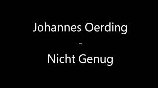 Johannes Oerding - Nicht Genug