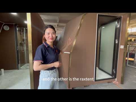 Customized bathroom for glamping dome tents