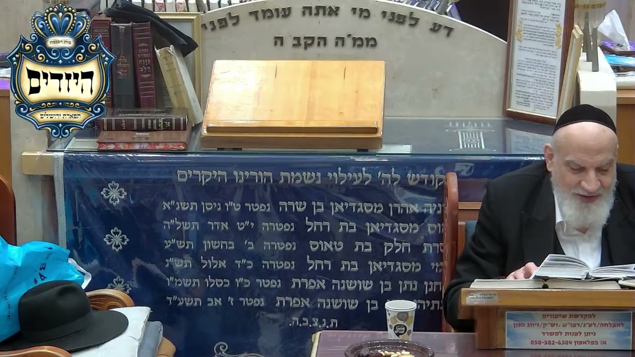 הרב חיים אורפלי הלכות ליל הסדר לרמב"ם