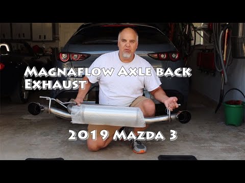 Mazda 3 Magnaflow Axle-back Exhaust 2019 - 2021 2.5L , Install & Sound, Surprised Wife again