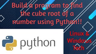 Build a program to find the cube root of a number using Python.