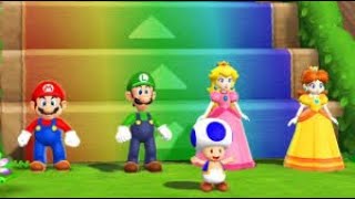 Mario Party 9 - Step It Up - Mario vs Luigi vs Daisy vs Peach (Everybody Wins)