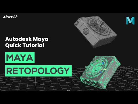 Maya Automatic Retopology Tutorial Auto Retopology in Maya for Beginners