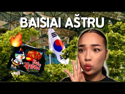 24h valgau tik KOREJIEČIŲ maistą🇰🇷🍜😱| DEMINO