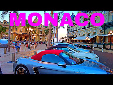 Monte Carlo, Monaco Walking Tour (4k Ultra HD 60fps) | 4K City Life