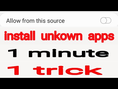 Install unknown apps | how to install apps from unknown source on android