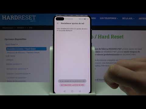 Cómo restablecer ajustes de red en HUAWEI P40 - restablecer configuración de red