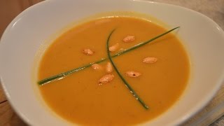 How to Cook Cream of Roasted Butternut Squash & Sweet Potato Soup: Cooking with Kimberly