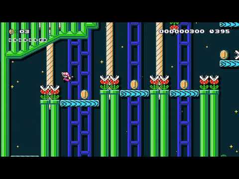 Piranha poison platformer by Lastsora 🍄 Super Mario Maker 2 😶 No Commentary　#aci
