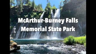癒しと浄化 滝の音 McArthur-Burney Falls Memorial State Park, California. カリフォルニア州北部 シャスタ バーニーフォールズ