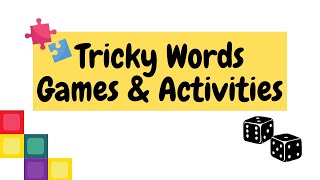 Tricky Words Games And Activities