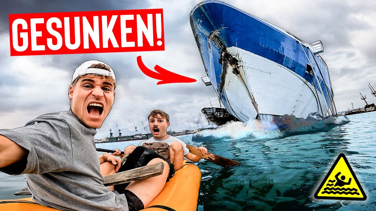 Wir entern verlassenes MEGA-SCHIFF!🚢 | Fredo geht im SCHWERÖL baden! (24h Overnighter)