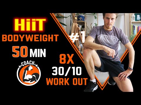 SPECIAL 8 X Tabata 30/10 Workout Bodyweight - by TABATAMANIA