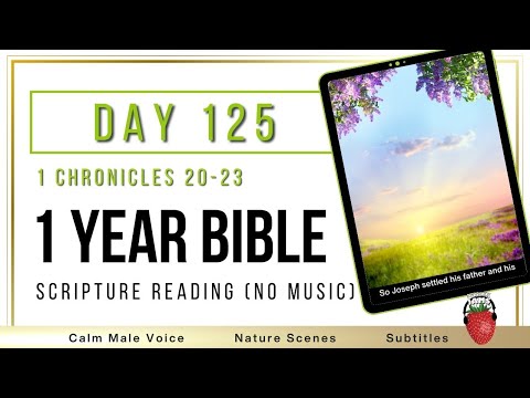 One Year Bible  Day 125 | 1 Chronicles 20 - 23 | NIV Audio Bible