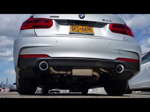 AWE Tuning BMW F30 340i Touring Edition Exhaust and Non-Resonated Performance Mid Pipe