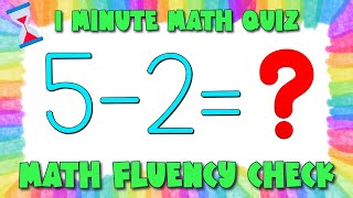 Fun 1-Minute Math Quiz | Subtraction within 10