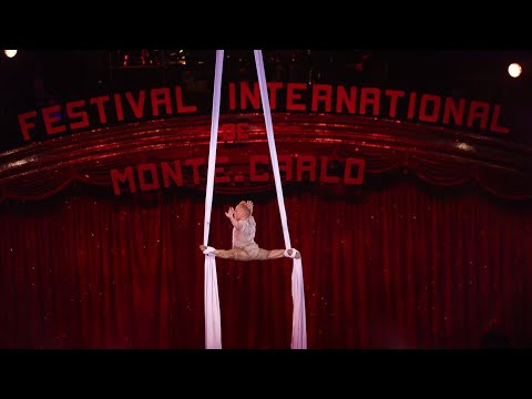 47th Monte Carlo international circus festival 2025, Alan Silva bronze clown award. Aerial silks. 