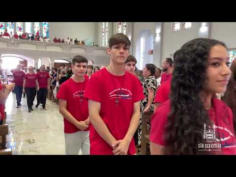 ENTRADA DOS CURSISTAS 18º EJA de Jaraguá dia 06-04-25 Missa de Encerramento Padre Marcos Pároco