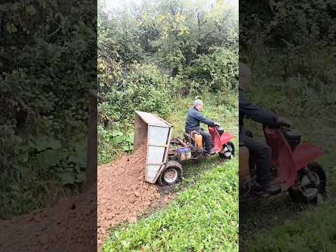 Ручний самоскид Муравей! Навіщо потрібен гідроциліндр? 😂💪 #viral #агротехнологии #муравей