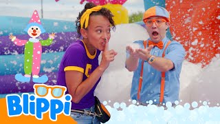 Blippi’s Under the Sea Foam Party! Bubble Dance for Kids | Guess What We Found | Fun Facts for Kids