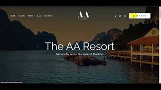 Demo resort/hotel web design #wordpress