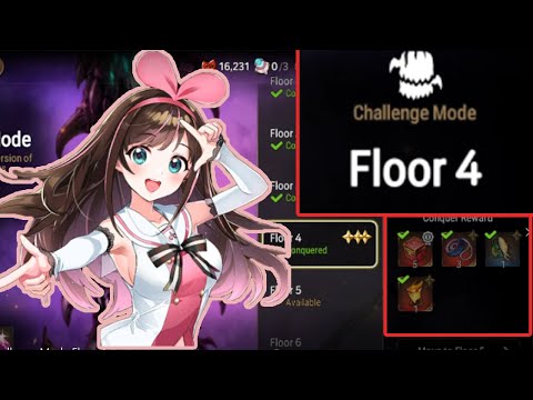 Epic Seven - Abyss Challenge Mode 3 star Floor 4 F2P team low gear