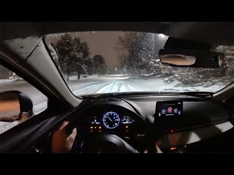 2018 Mazda CX-3 - POV Winter Driving Impressions (Binaural Audio)
